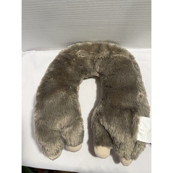 20" Sloth Neck Massager Pillow Soft Brown Plush Stuffed Animal Vibrates - Works - Picture 5 of 7